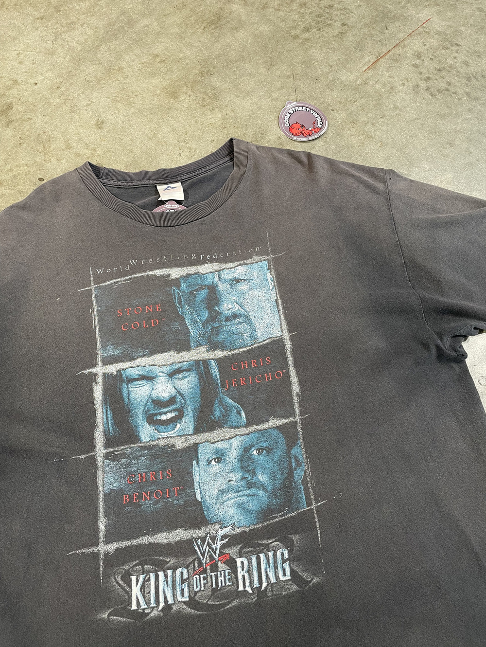 Vintage WWF Stone Cold Benoit Jericho Tee XL faded thrashed